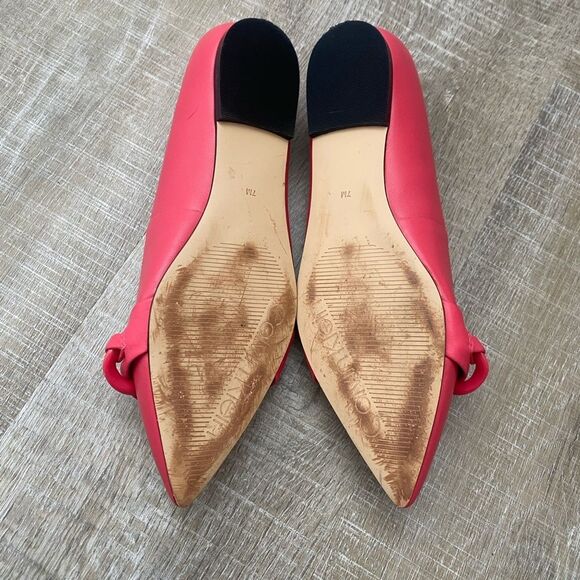 Calvin Klein Pointy Toe Ballet Flats Women’s 7 Slip On Shoes Dark Pink Dressy - Picture 7 of 8